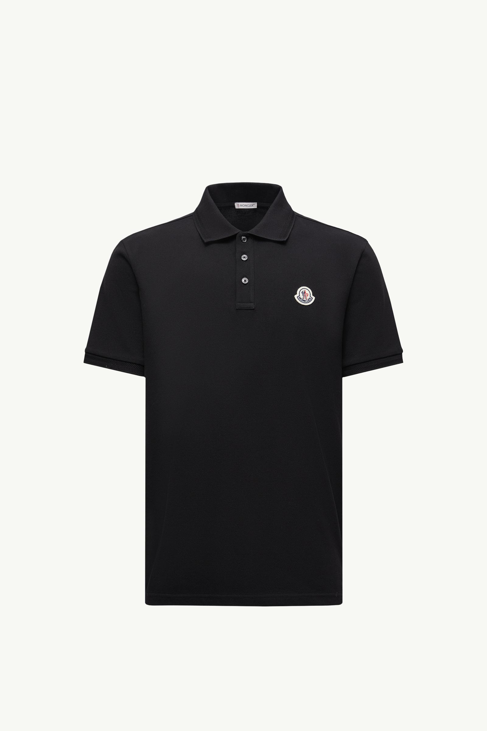Logo Patch Cotton Piquet Polo Shirt