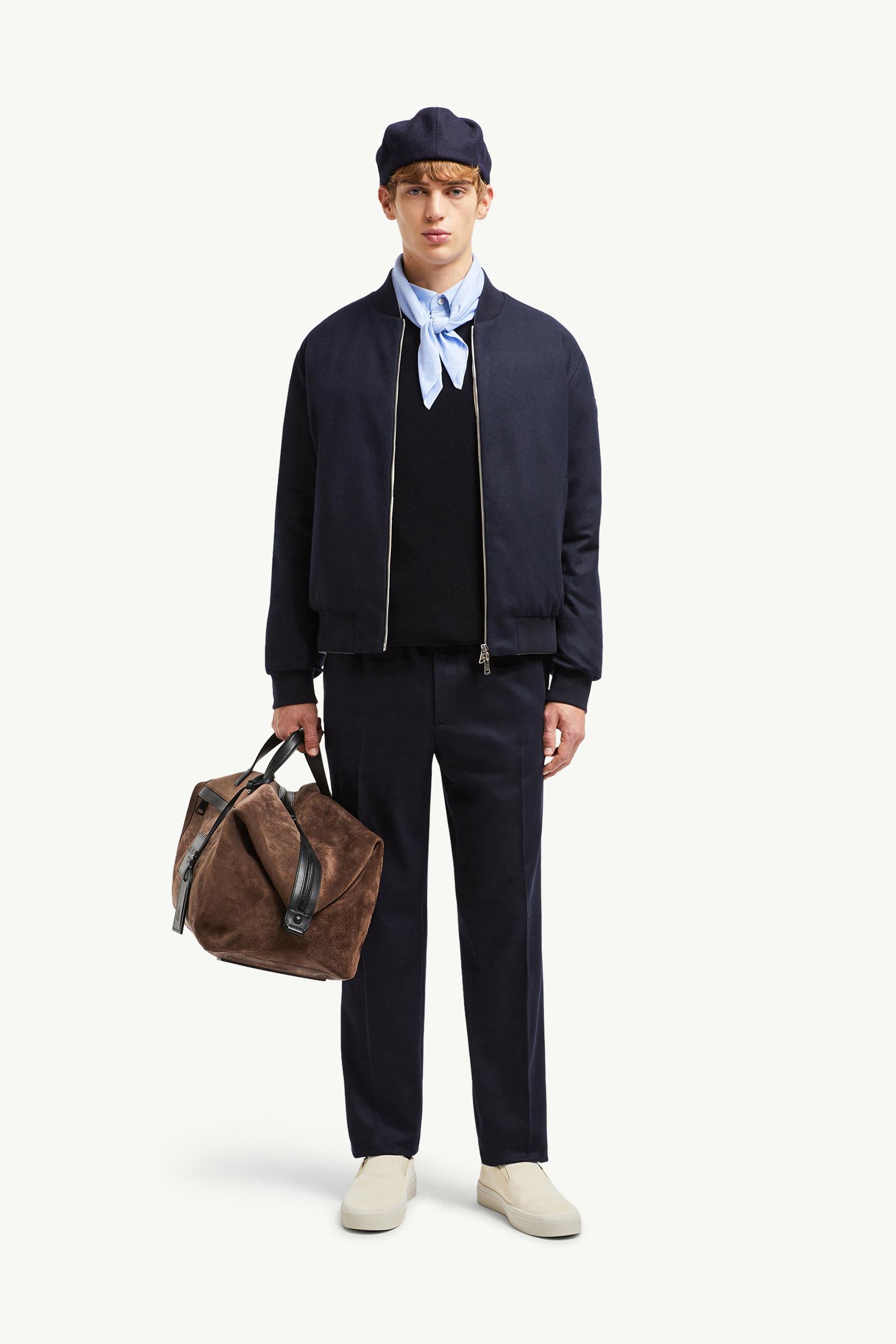 Villerest Reversible Cashmere Blend Down Bomber Jacket?