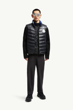 Menelao Hooded Curvy-Quilted Down Gilet