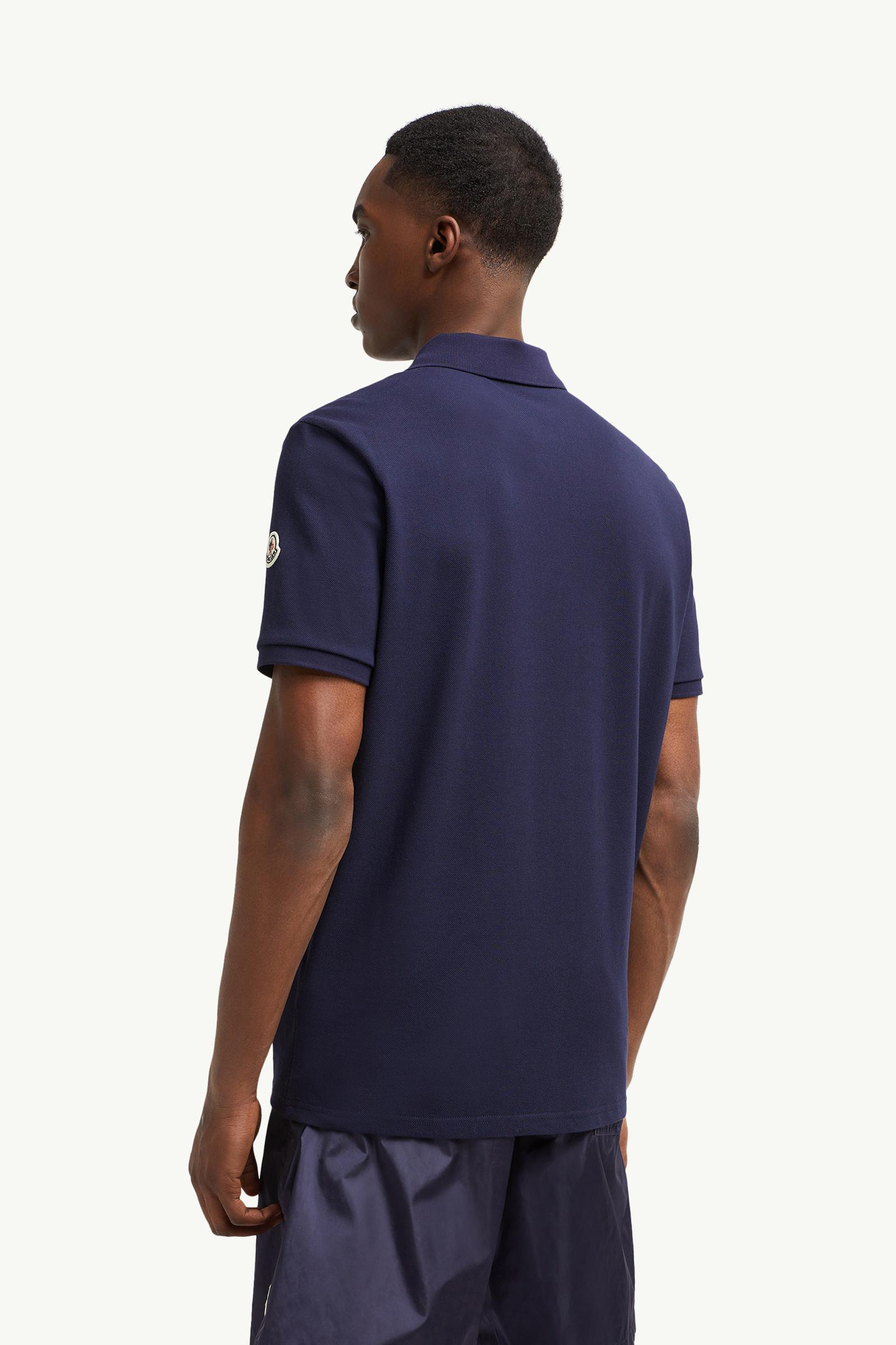 Shark Patch Cotton Piquet Polo Shirt