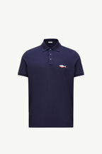 Shark Patch Cotton Piquet Polo Shirt