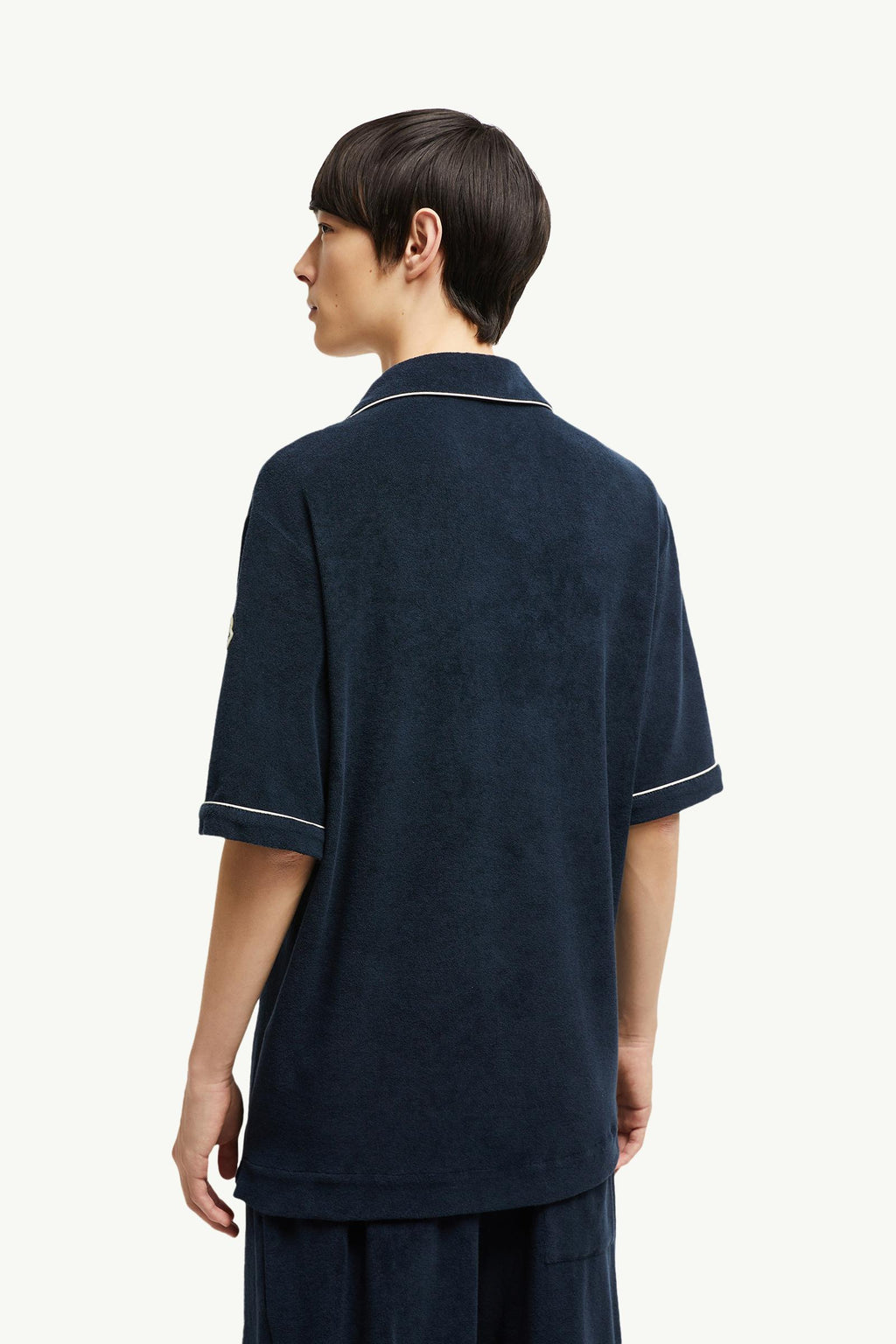 Cotton Terry Cloth Polo Shirt