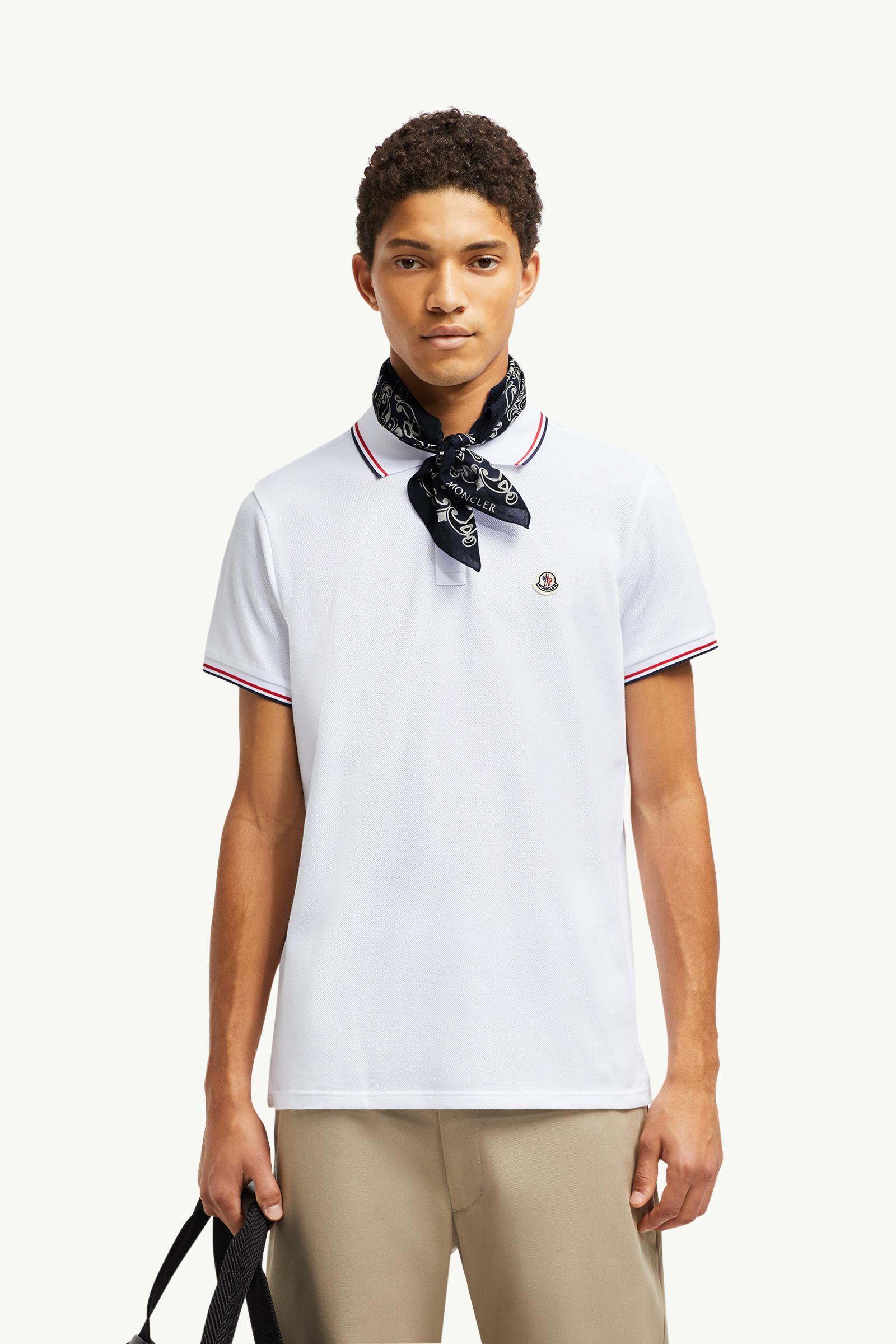 Tricolor-Trimmed Cotton Piquet Polo Shirt
