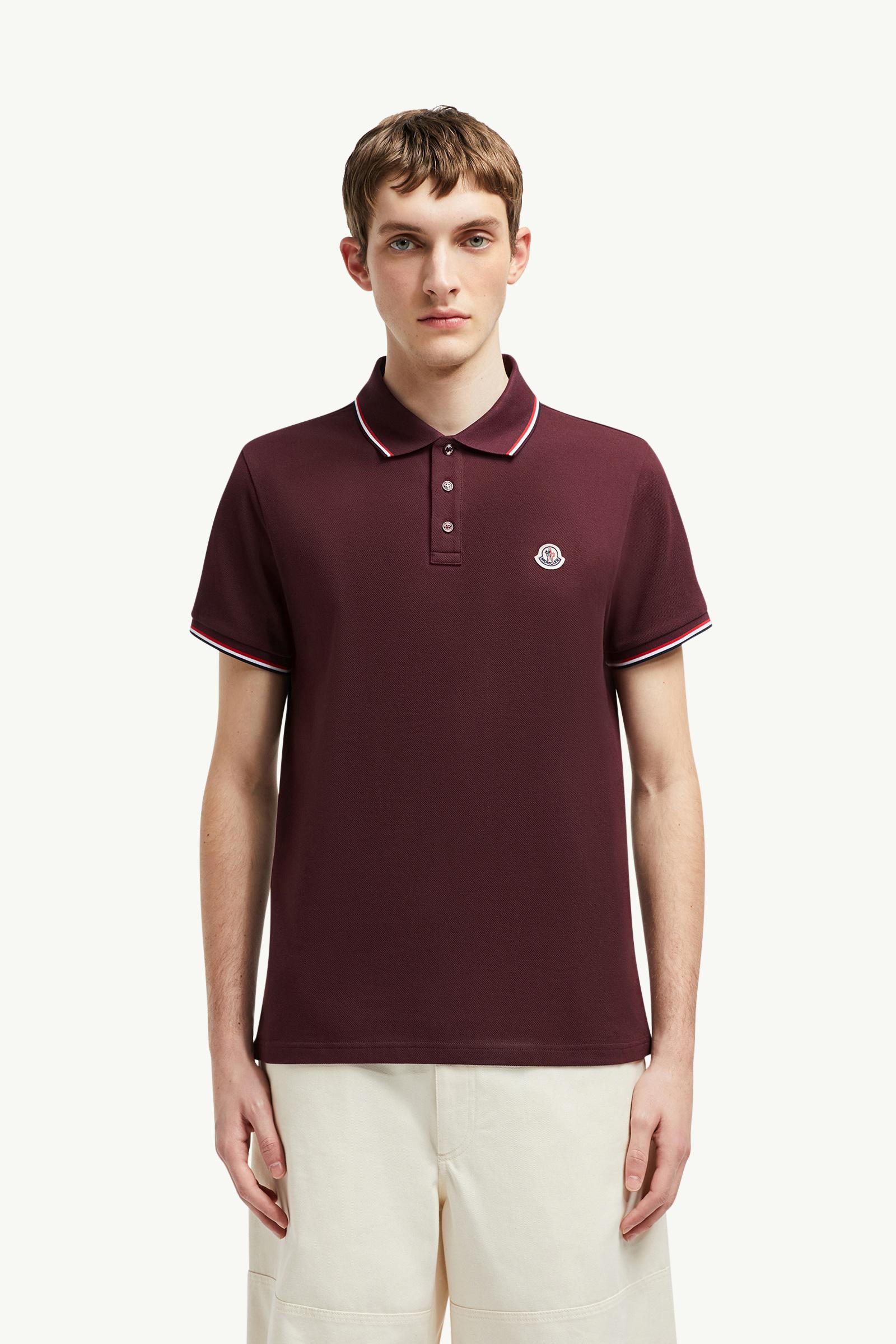 Tricolor-Trimmed Cotton Piquet Polo Shirt