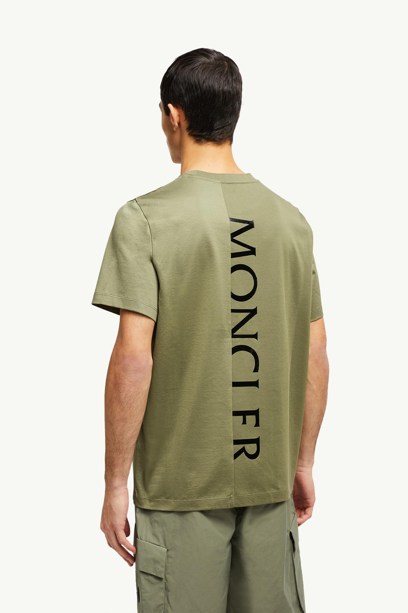 Vertical Back Logo Cotton T-Shirt