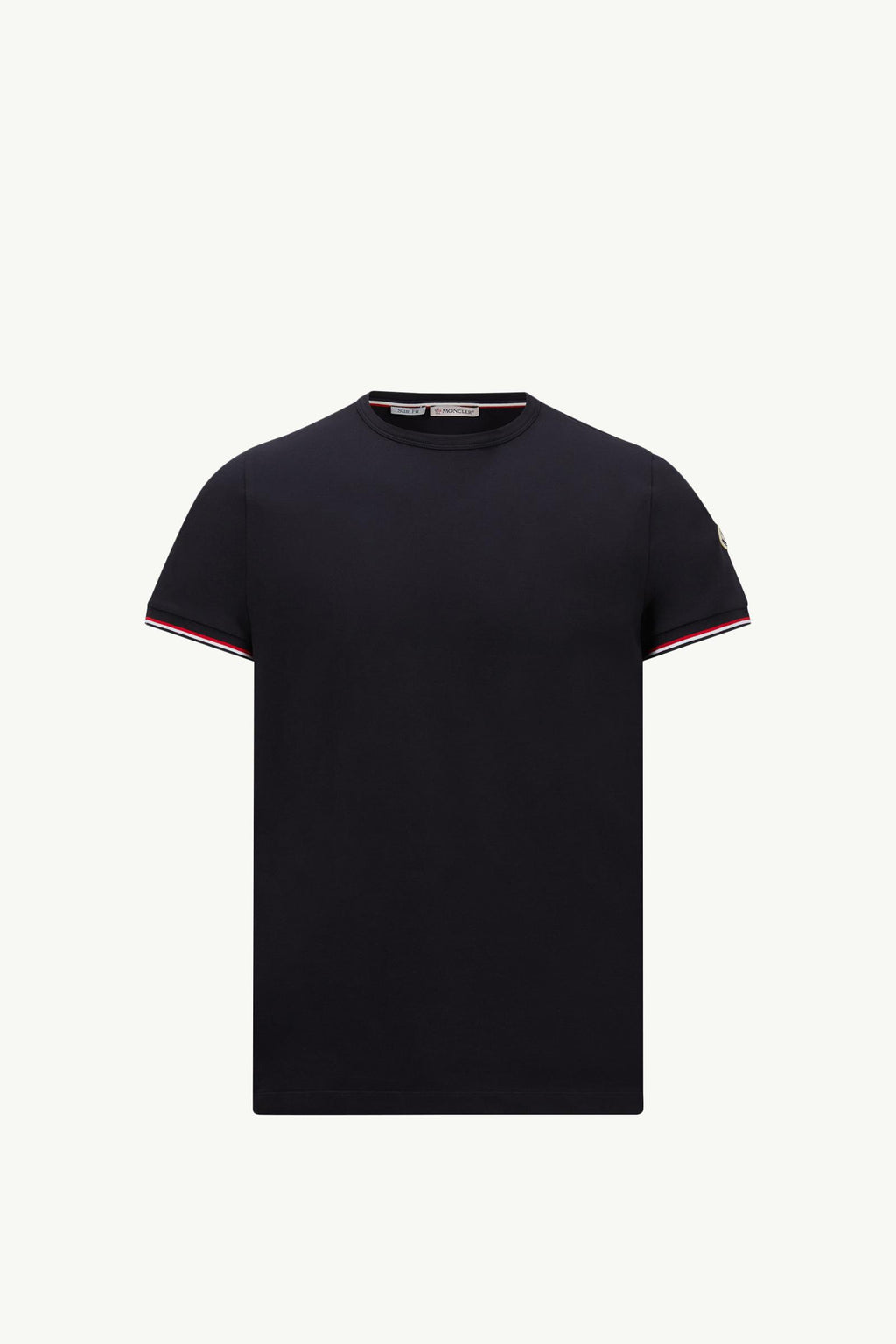 Tricolor-Trimmed Cotton T-Shirt