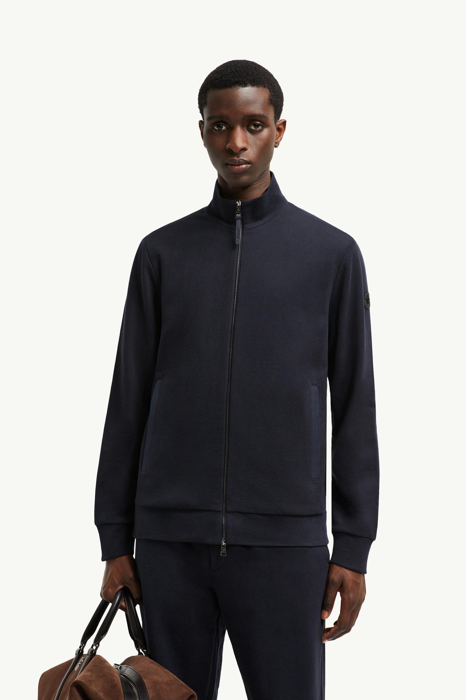 Suede-Trimmed Cotton & Cashmere Sweatshirt