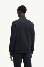 Suede-Trimmed Cotton & Cashmere Sweatshirt