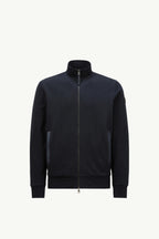 Suede-Trimmed Cotton & Cashmere Sweatshirt
