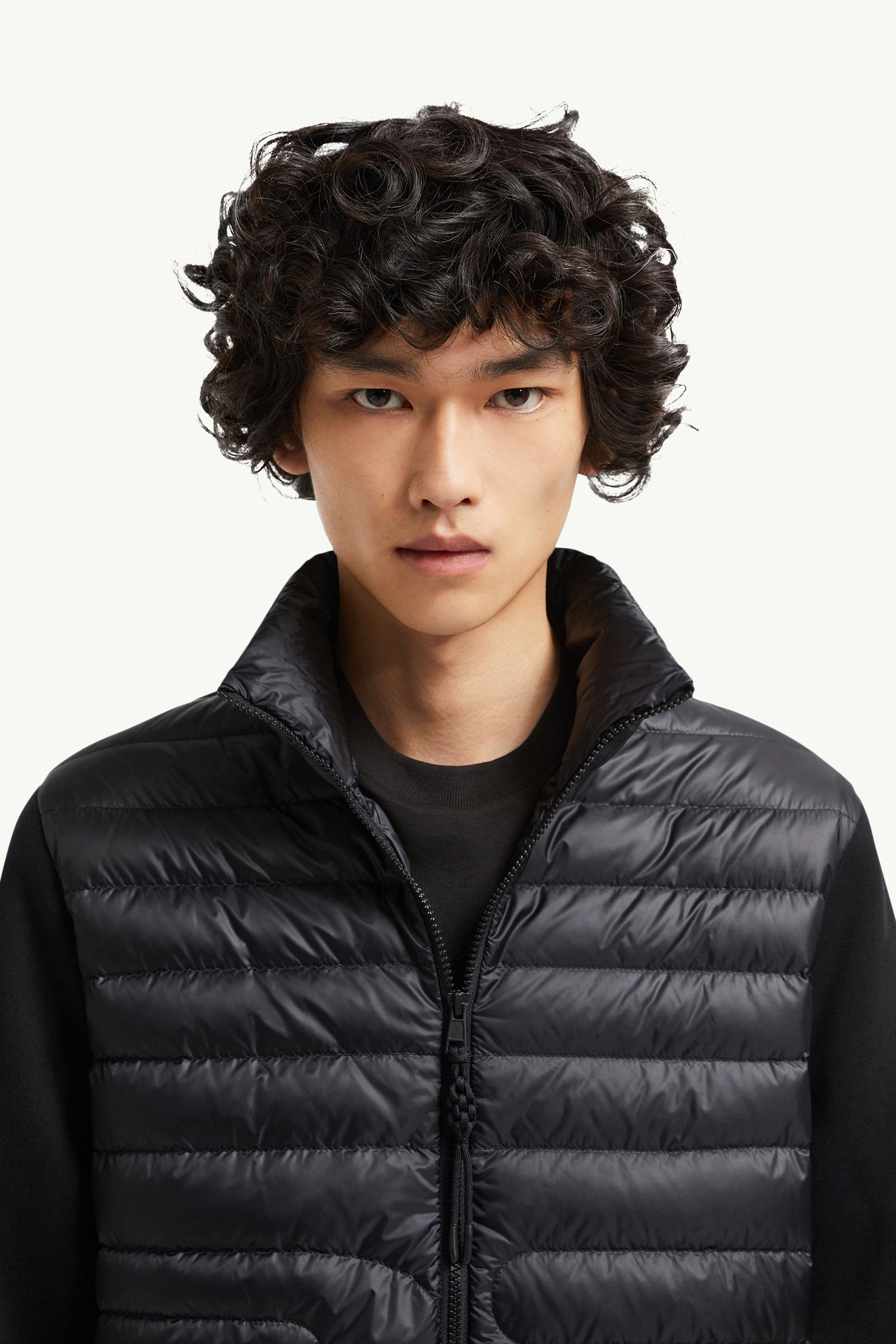 Padded Snake-Quilted Cotton Cardigan