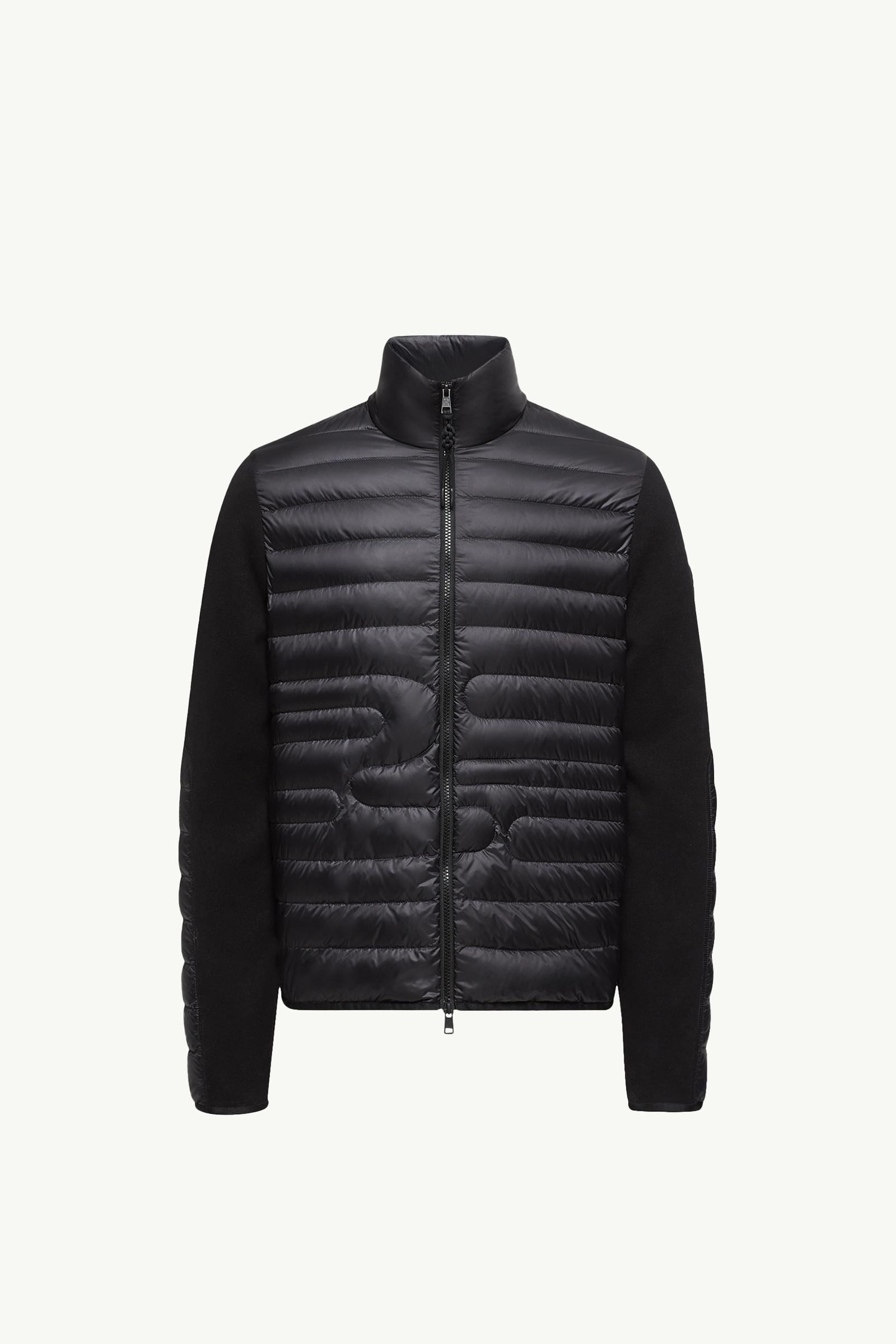 Padded Snake-Quilted Cotton Cardigan