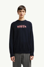 Embroidered Bi-Colour Logo Cotton Jumper