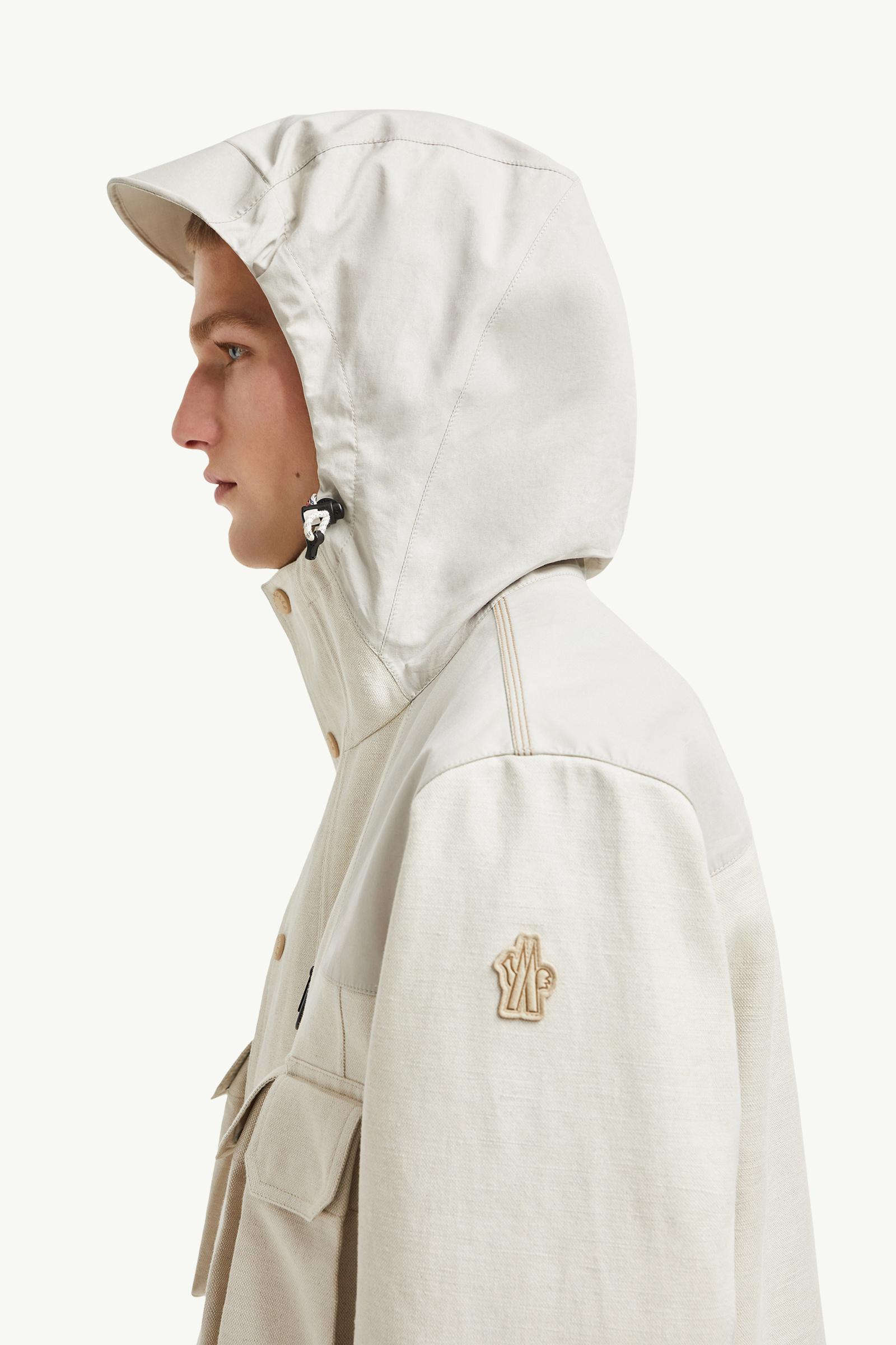 Spur Hooded Linen & Cotton Field Jacket