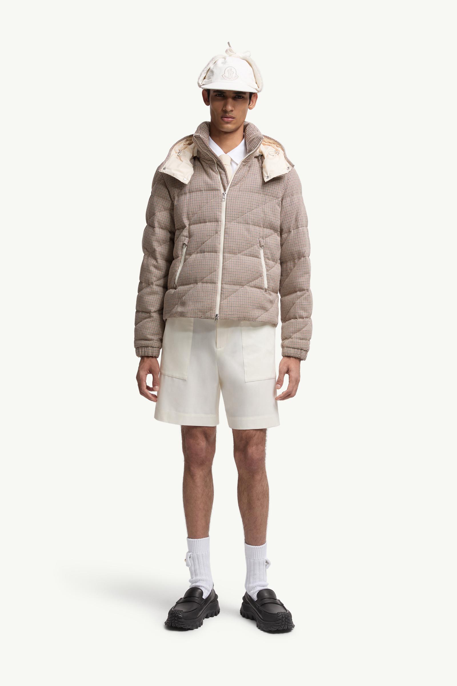 Psyllos Wool Blend Hooded Short Down Jacket