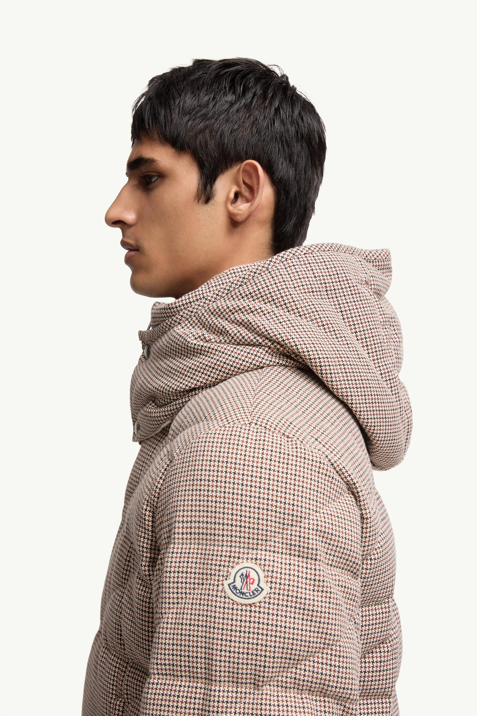 Psyllos Wool Blend Hooded Short Down Jacket