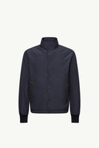 Lanques Leather-Trimmed Short Down Jacket