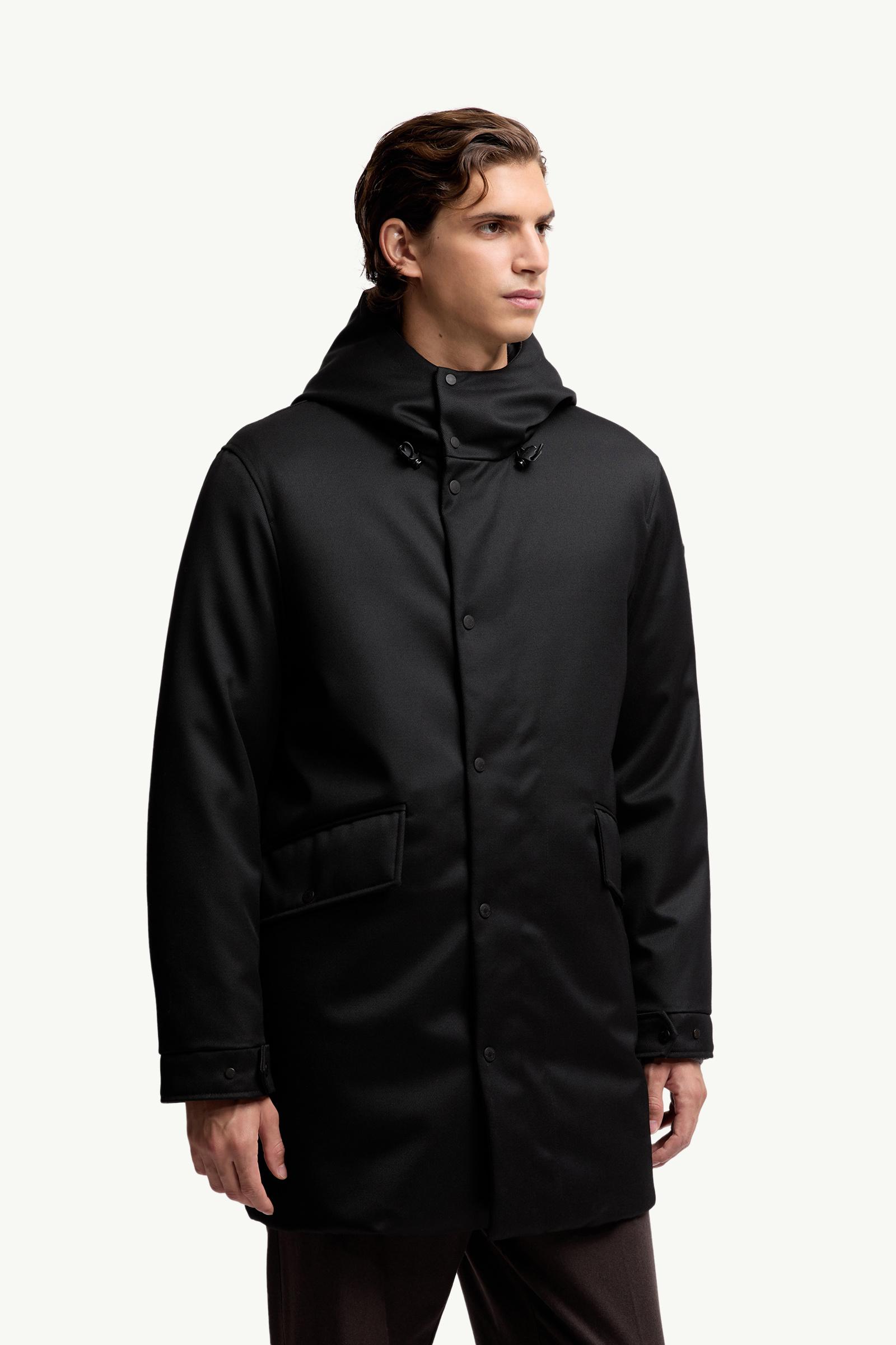 Merri Reversibe Wool Hooded Long Down Jacket