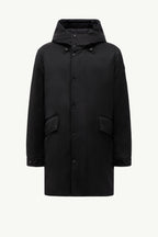 Merri Reversibe Wool Hooded Long Down Jacket