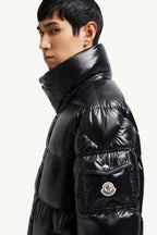 Hanoverian Hooded Square-Quilted Long Down Jacket