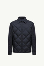 Aiguille Diamond-Quilted Down Shirt Jacket