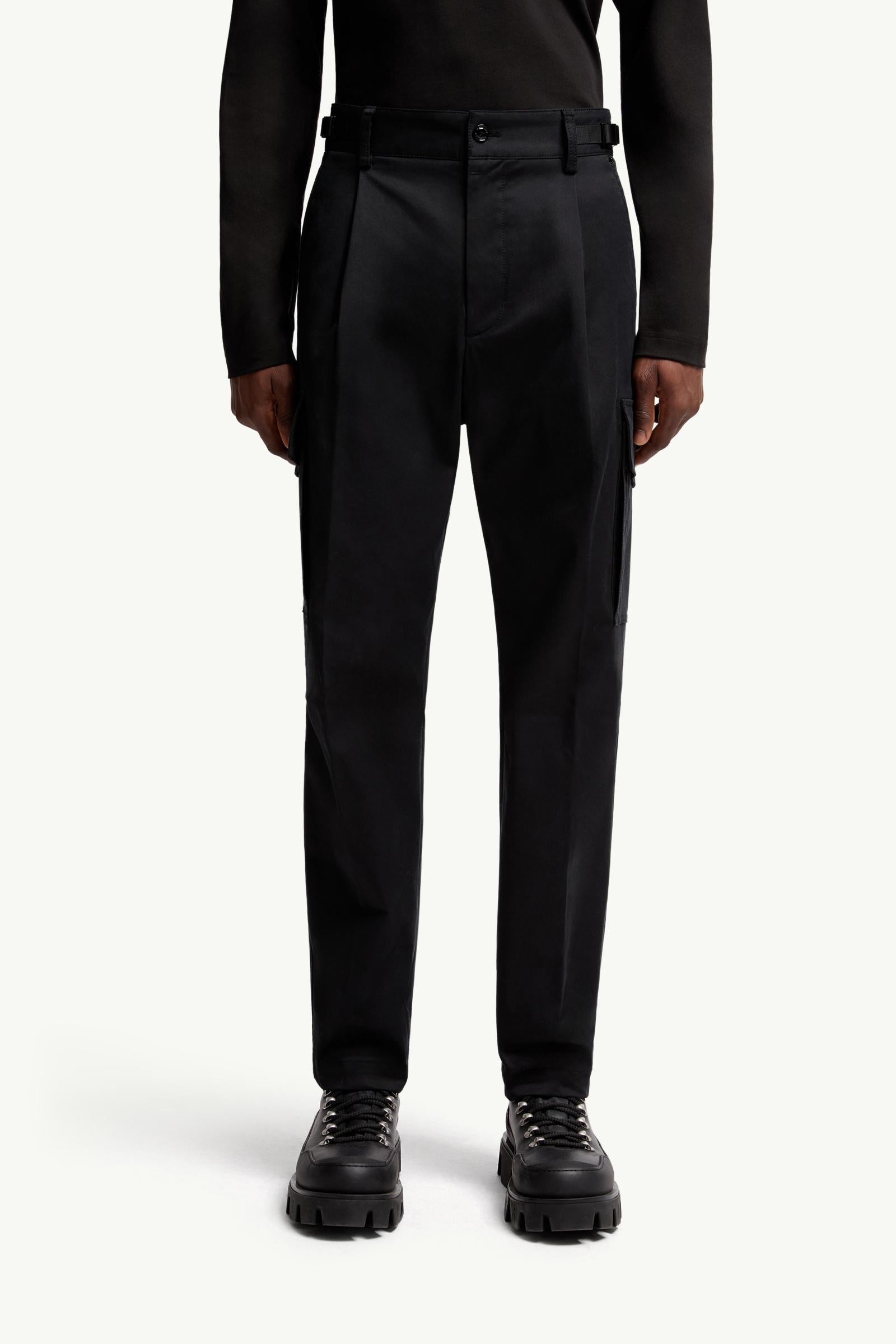 Cotton Gabardine Cargo Trousers