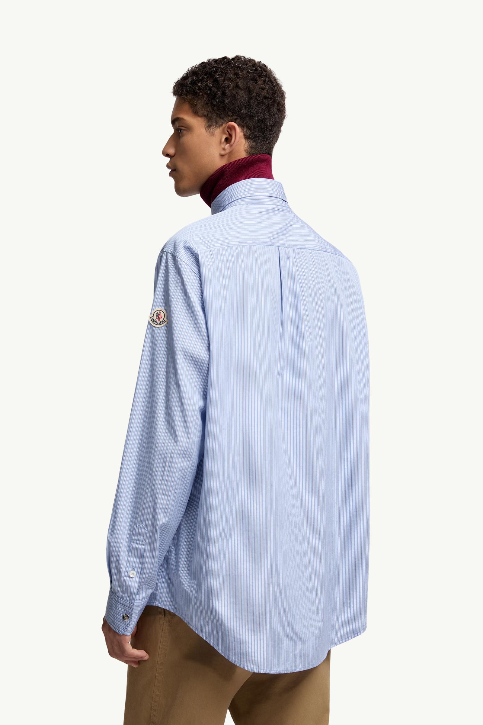 Striped Oxford Cotton Long Sleeve Shirt