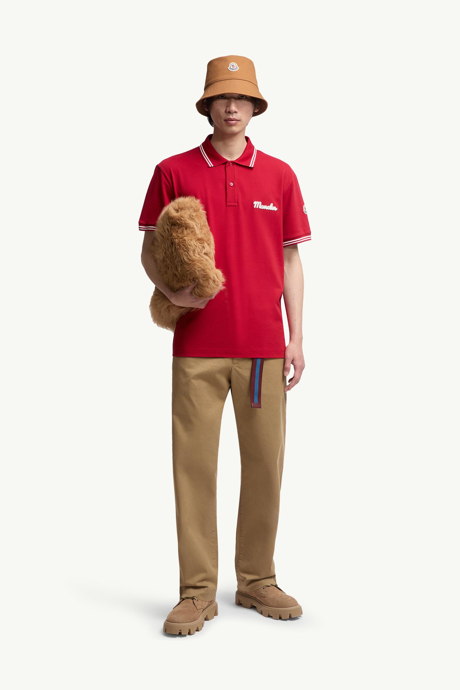 Embroidered Logo Cotton Piquet Polo Shirt