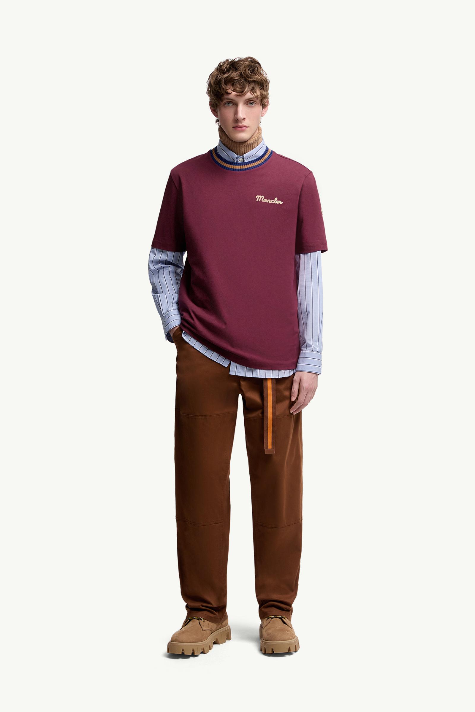 Embroidered Logo Cotton T-Shirt