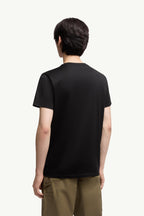 Double Logo Patch Cotton T-Shirt