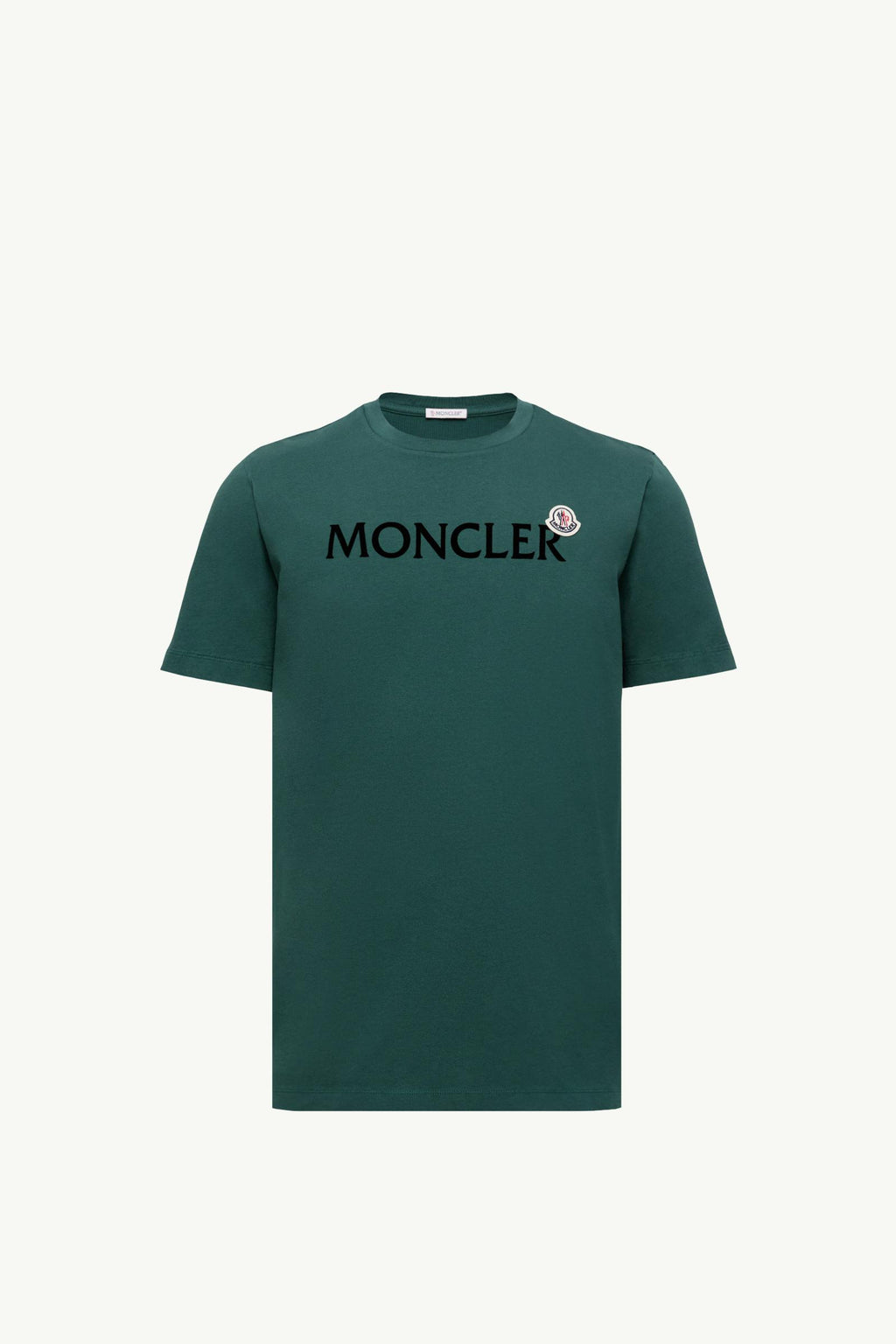 Flocked Logo Cotton T-Shirt