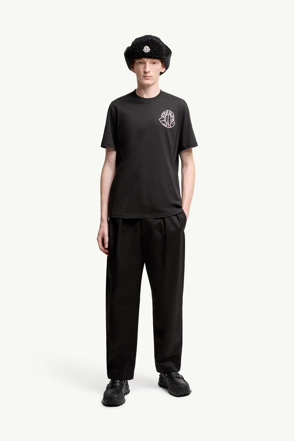 Overlapped Logo Cotton T-Shirt