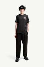 Overlapped Logo Cotton T-Shirt