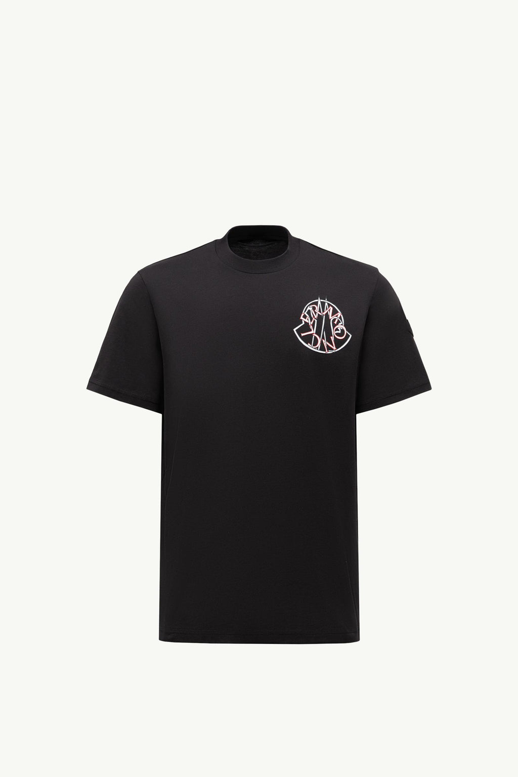 Overlapped Logo Cotton T-Shirt