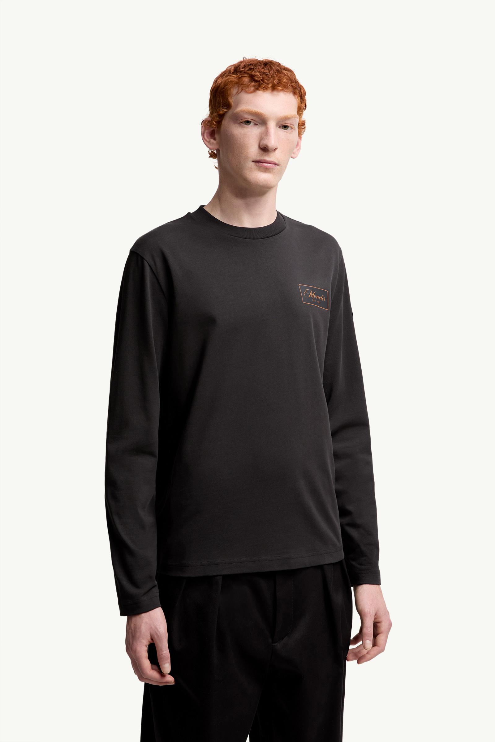 Cartoon Logos Long Sleeve Cotton T-Shirt