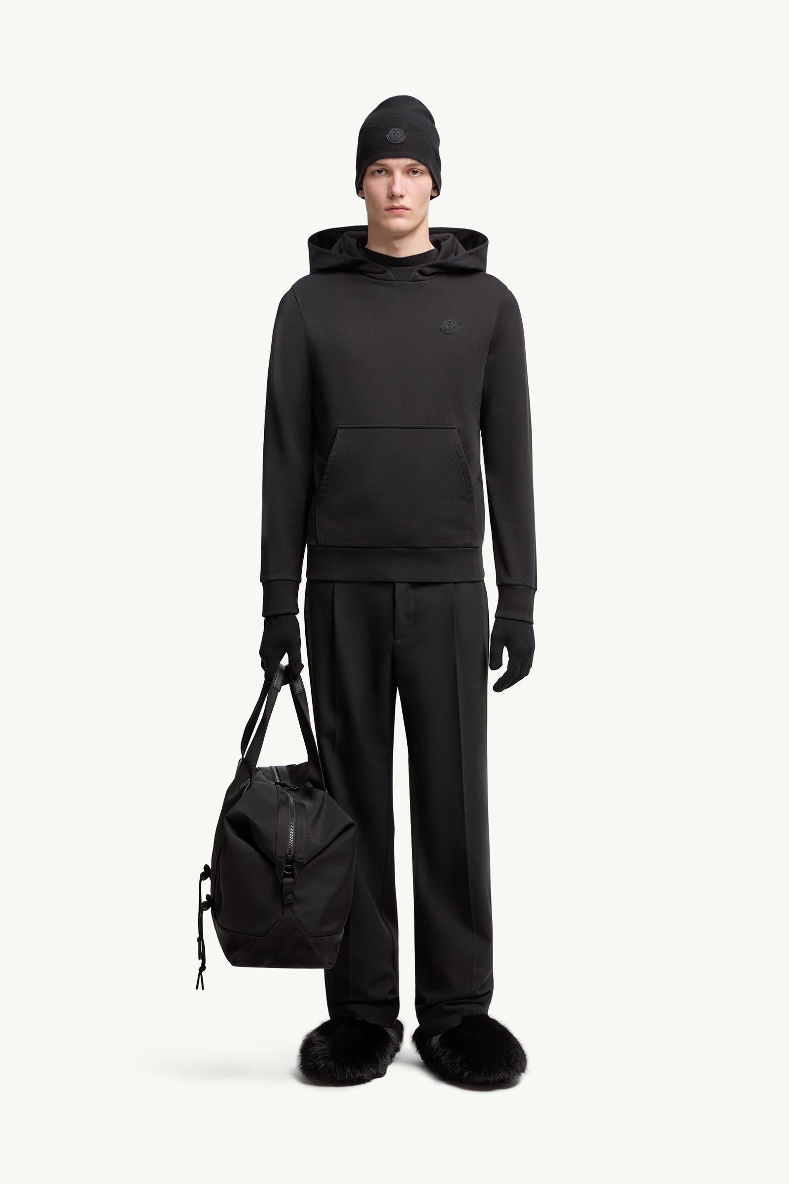 Tonal Back Logo Cotton Hoodie