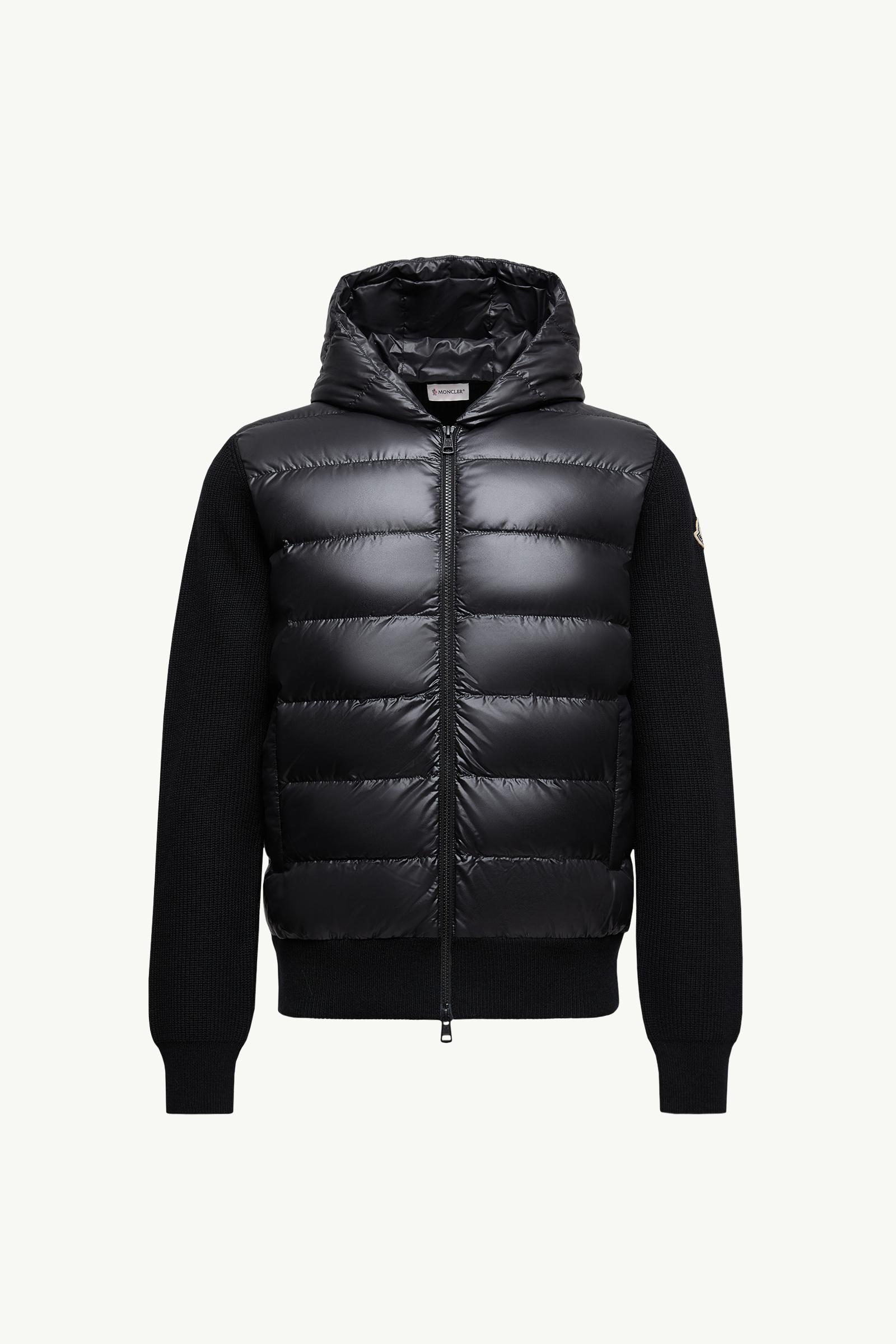Padded Wool Zip-Up Hoodie