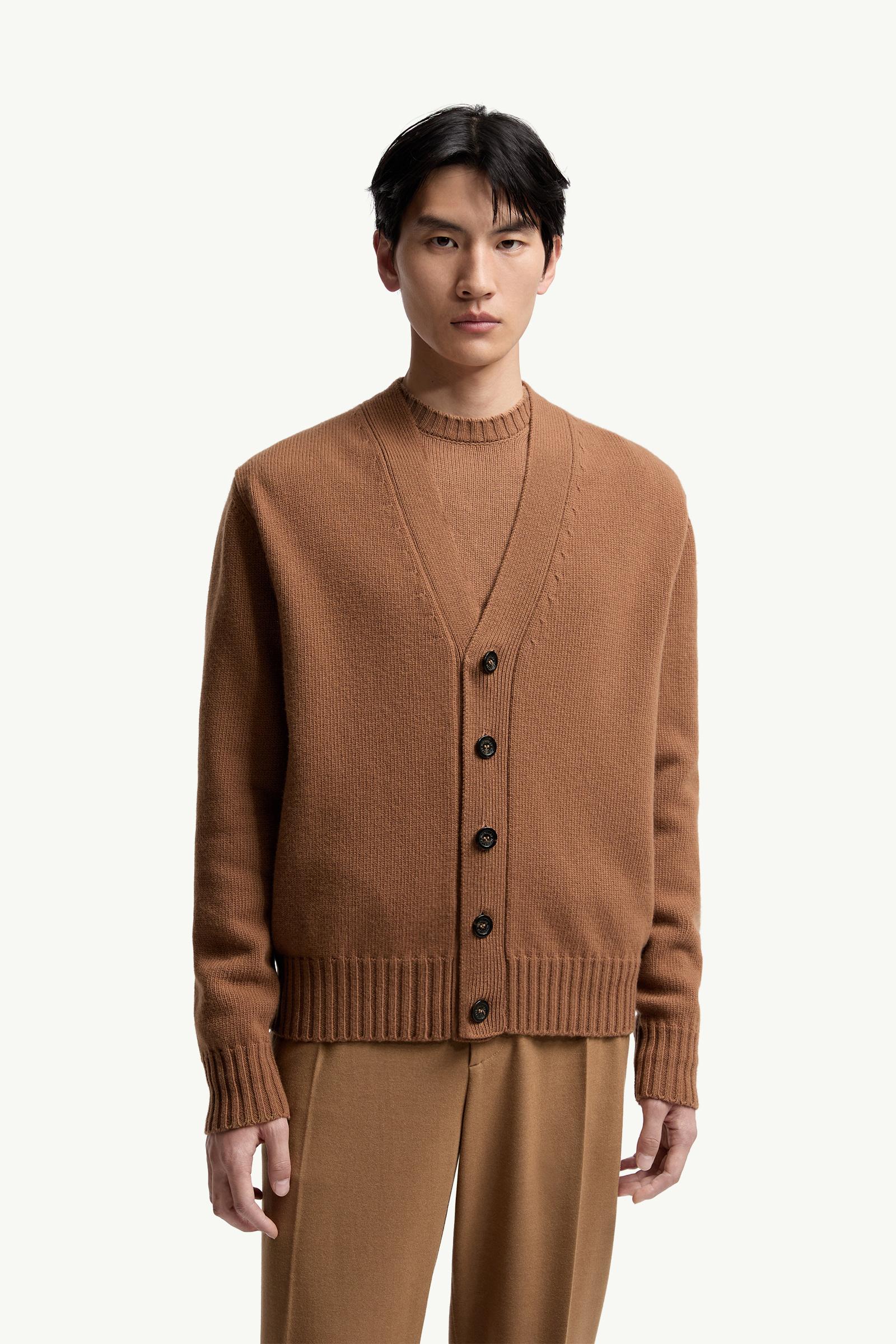 V-Neck Wool Cardigan