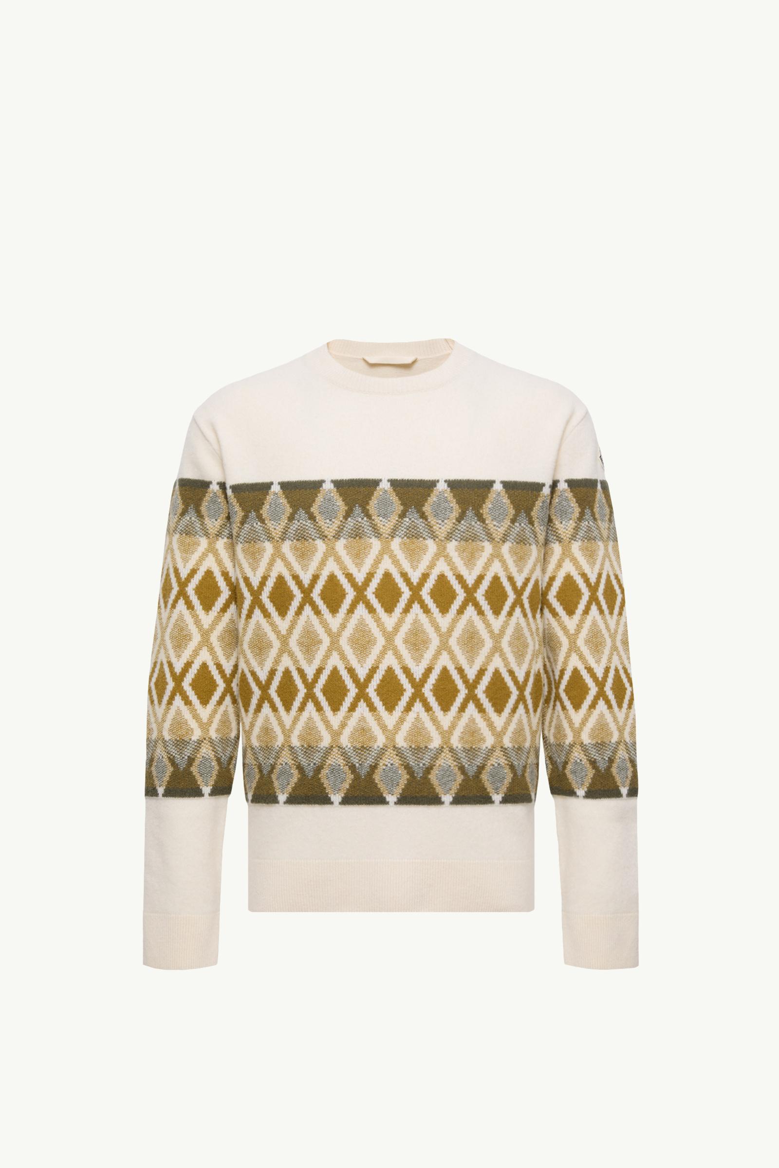 Rhombus Pattern Wool Sweater