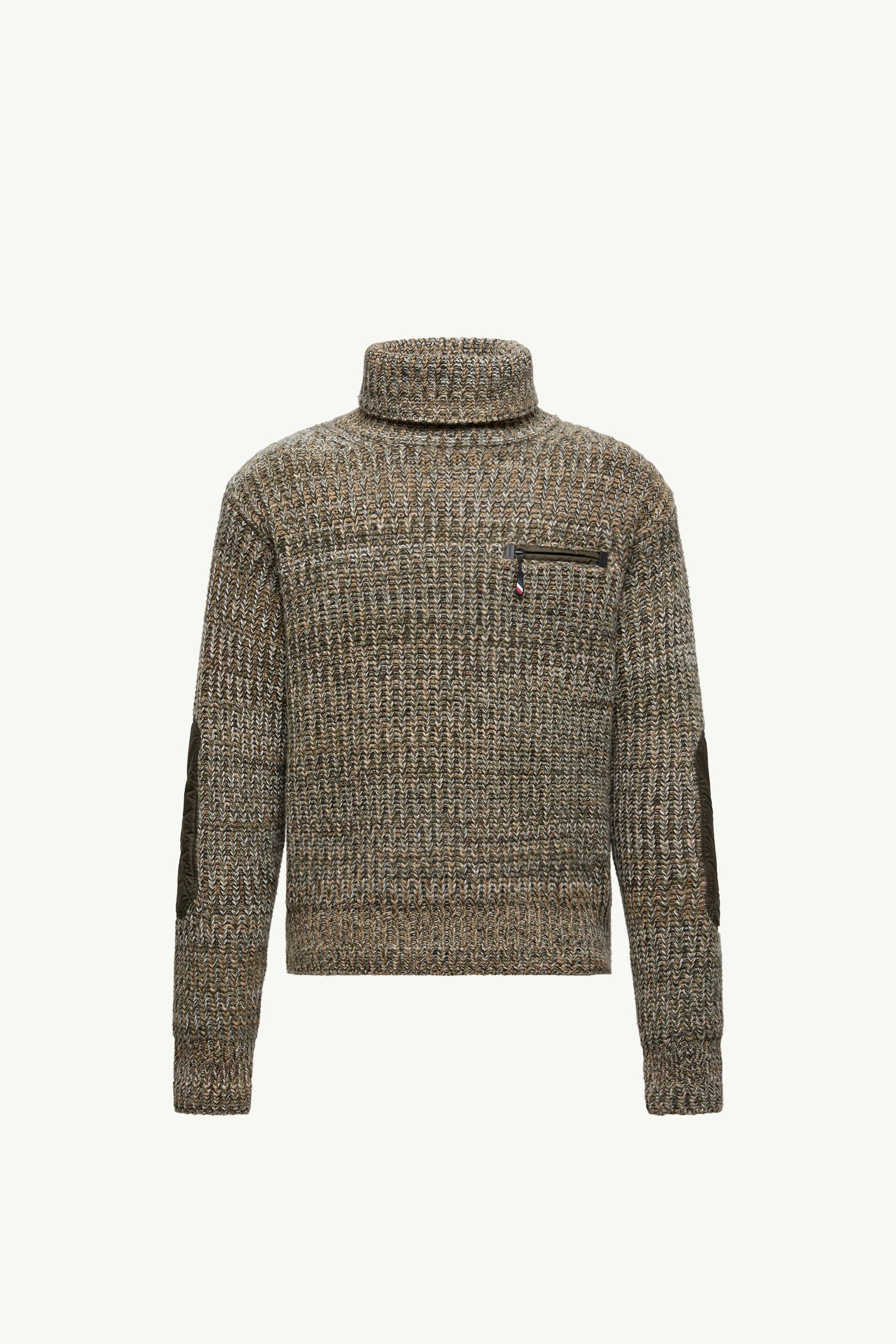 Wool Polo Neck Jumper With Pocket
